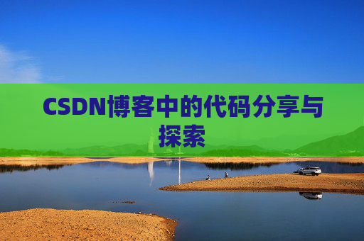 CSDN博客中的代码分享与探索